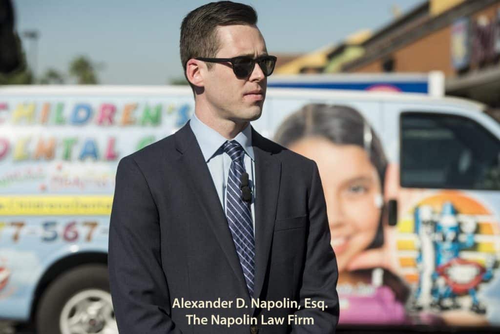 Attorney Alexander Napolin answers questions about aa ÔsuperbugÕ that infected patients at ChildrenÕs Dental Clinic in Anaheim, California, November 14, 2016.