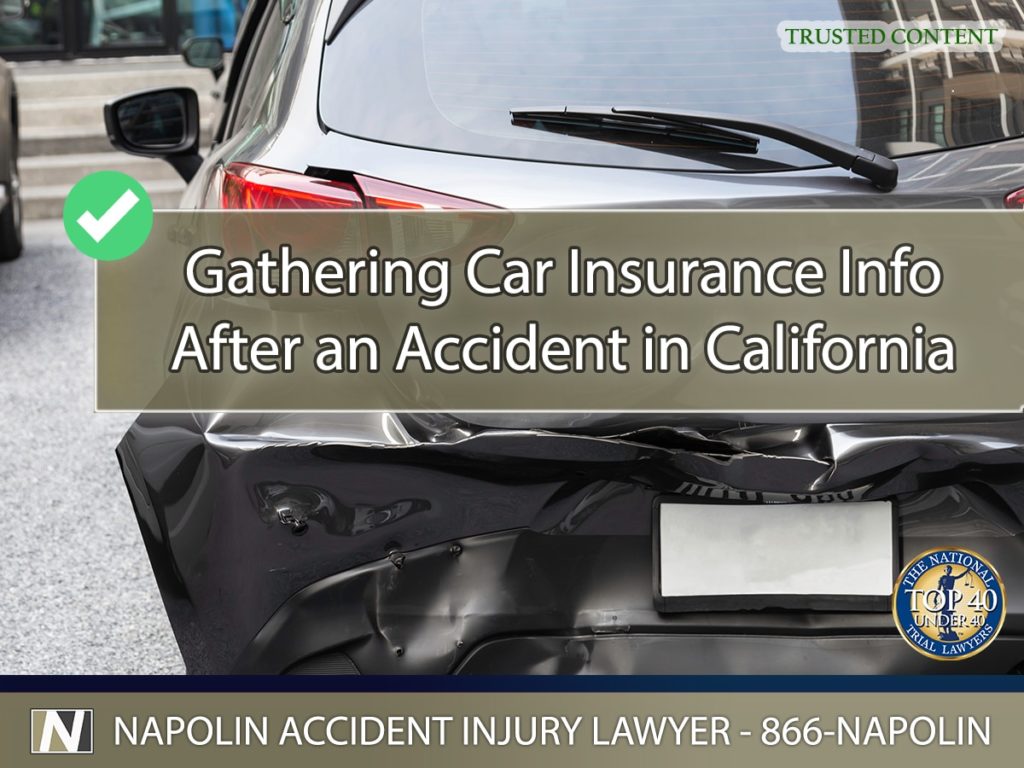 Your Guide to Gathering Car Insurance Information After an Accident in California