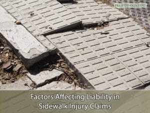 Factors Affecting Liability in Sidewalk Injury Claims