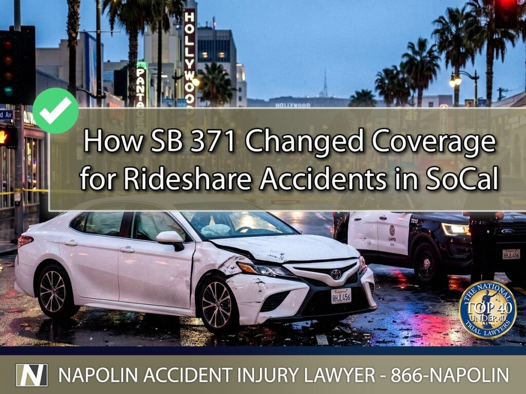 How SB 371 Changed Coverage for Rideshare Accidents in SoCal